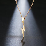 Stainless steel lightning necklace