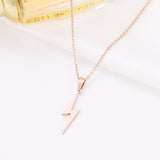 Stainless steel lightning necklace