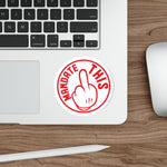 Sticker - Mandate This - Round White/Red