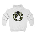 Hooded Zip Up - Mandate This - Green Camo