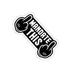 Sticker - Mandate This - Double Fingers Black