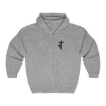 Hooded Zip Up - Back Bolt Man - Up To 5xl