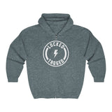 Hooded Zip Up - The Arch - Badge