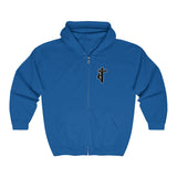 Hooded Zip Up - Back Bolt Man - Up To 5xl