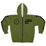 Hooded Zip Up - The Stunner - Military G