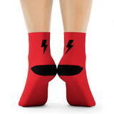 Socks - Simple Bolt Socks - Red