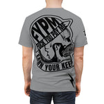 Short Sleeve - Cash Skull - EARN YOUR KEEP - Grey/Black