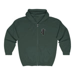 Hooded Zip Up - Back Bolt Man - Up To 5xl