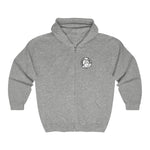 Hooded Zip Up - Mandate This - White