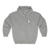 Hooded Zip Up - Mandate This - White