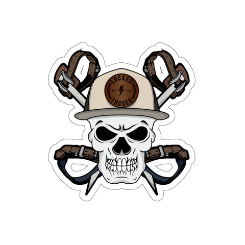 Sticker - Skully - Cross Hooks