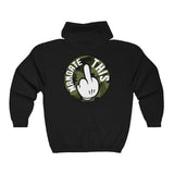 Hooded Zip Up - Mandate This - Green Camo