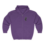 Hooded Zip Up - Back Bolt Man - Up To 5xl