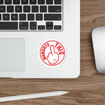 Sticker - Mandate This - Round White/Red