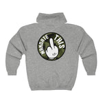 Hooded Zip Up - Mandate This - Green Camo