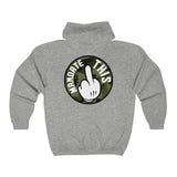 Hooded Zip Up - Mandate This - Green Camo