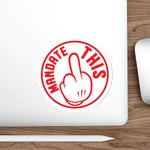 Sticker - Mandate This - Round White/Red