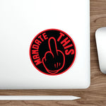 Sticker - Mandate This - Round Black/Red