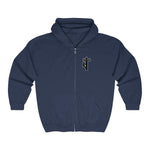 Hooded Zip Up - Back Bolt Man - Up To 5xl