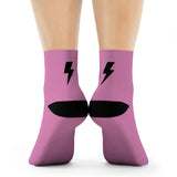 Socks - Simple Bolt Socks - Pink