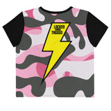 Crop Top - Slanted LTL Crop - Pink Camo