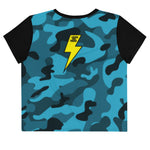 Crop Top - Slanted LTL Crop - Blue Camo