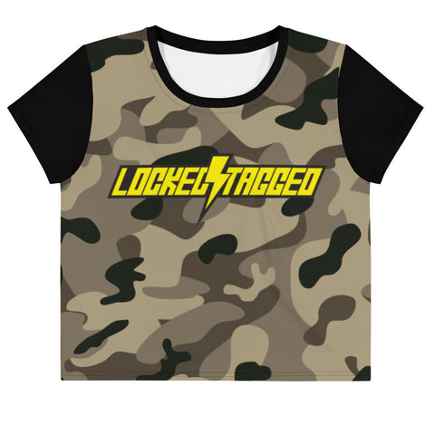 Crop Top - Slanted LTL Crop - Flat Camo