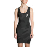 Dress - The Simple Bolt Dress - Black Camo