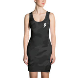 Dress - The Simple Bolt Dress - Black Camo