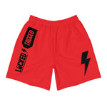 Shorts - Bolt Athletic Long Shorts - Red