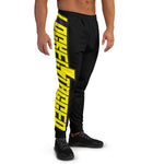 Pants - Slanted Straight Up Joggers - Black/Yellow