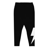 Leggings - Plus Bolt Leggings - Black