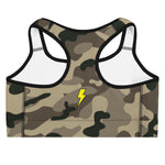 Sport Top - L&T Slanted Sports Bra - Flat Camo