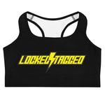 Sport Top - L&T Slanted Sports Bra - Black