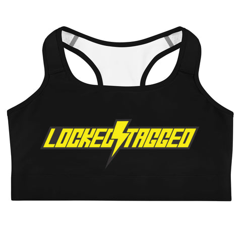 Sport Top - L&T Slanted Sports Bra - Black