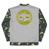 Jacket - Badge Bomber - Grey/Camo