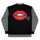 Jacket - Cotter Lips Bomber - Black/Grey