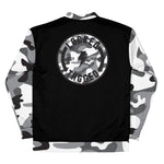 Jacket - Badge Bomber - Black/White Camo