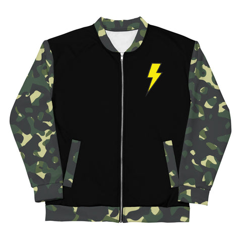 Jacket - Badge Bomber - Black/Camo