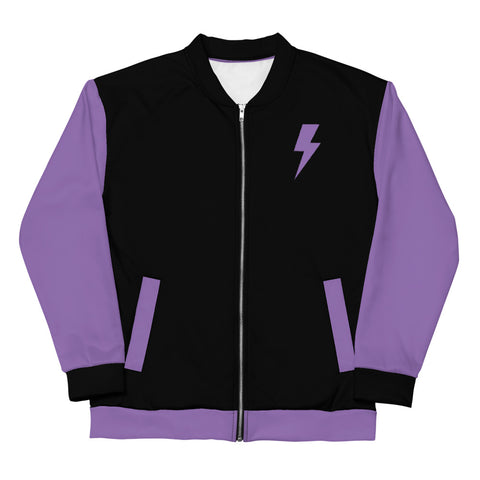 Jacket - Badge Bomber - Black/Purp