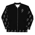 Jacket - Grungy Bomber - Black/White