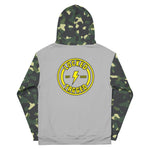 Hoodie - Bolt Badge Sleeved Hoodie - Grey/Camo