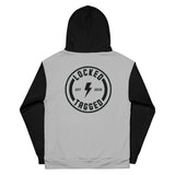 Hoodie - Bolt Badge Sleeved Hoodie - Grey/Black