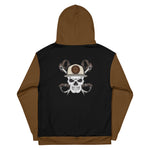 Hoodie - Skully Sleeved - Black/Brown