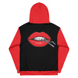 Hoodie - Cotter Lips Hoodie - Red/Black