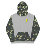 Hoodie - Bolt Badge Sleeved Hoodie - Grey/Camo