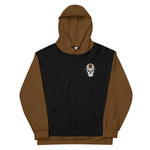 Hoodie - Skully Sleeved - Black/Brown