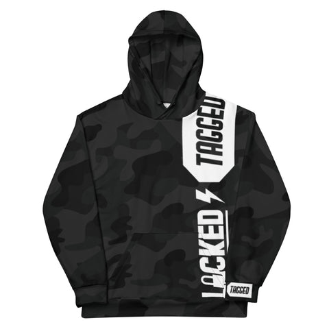 Hoodie - Straight Up - Black Camo