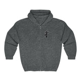 Hooded Zip Up - Back Bolt Man - Up To 5xl