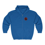 Hooded Zip Up - Mandate This - Red/Black